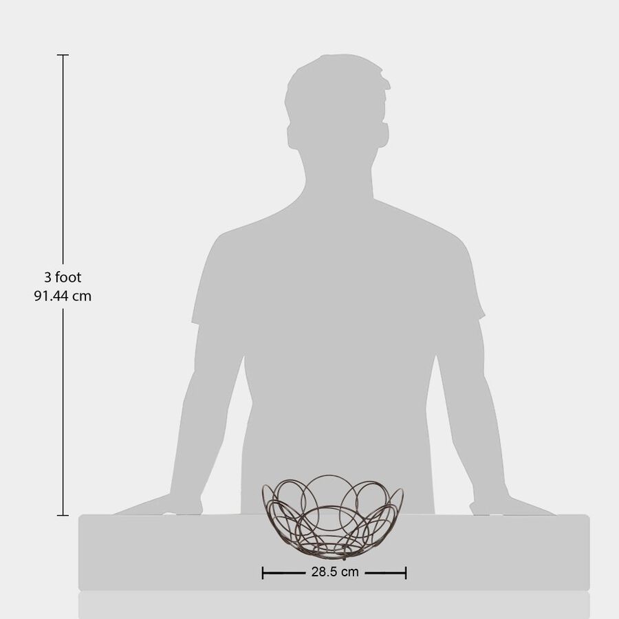Metal Wire Basket, 28.5 cm Dia., , large image number null