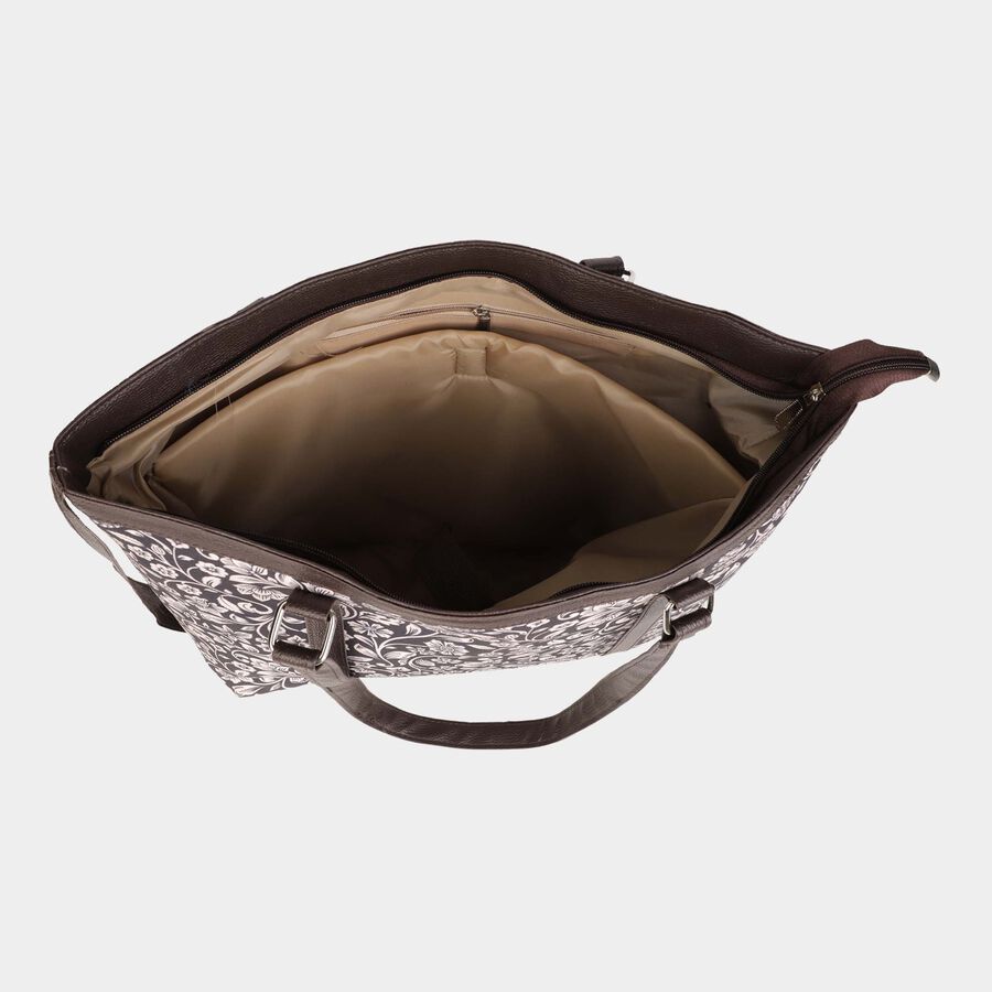Women's Fabric Satchel, Printed, Medium Size, , large image number null