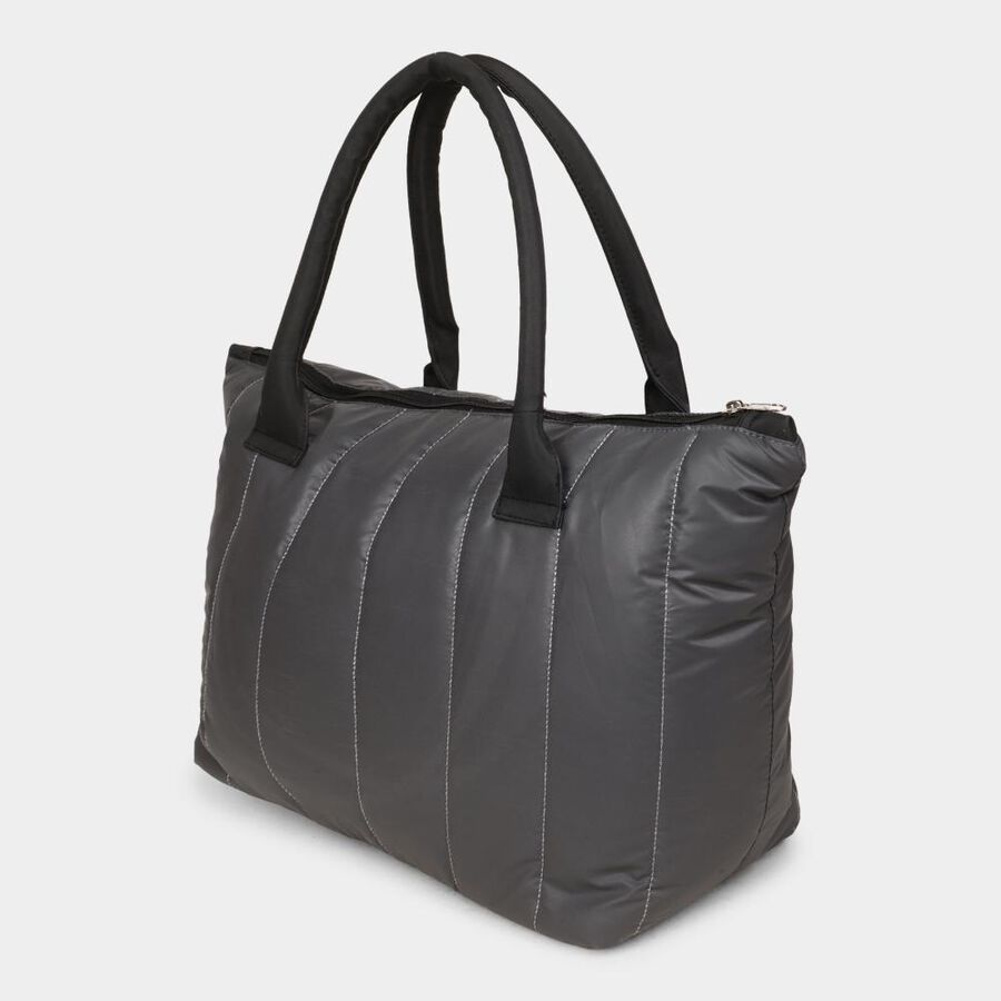 Women's Grey Fabric-Polyester Tote Bag, , large image number null
