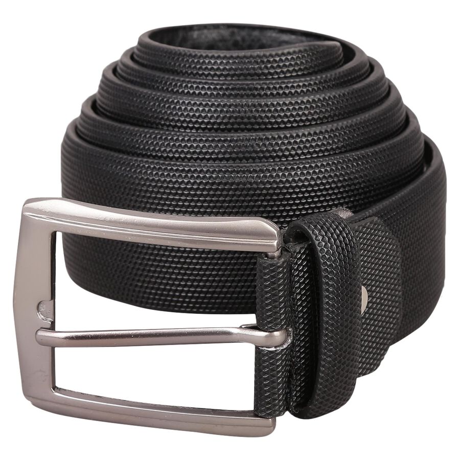 Men's Black Polyurethane Casual Belt, , large image number null