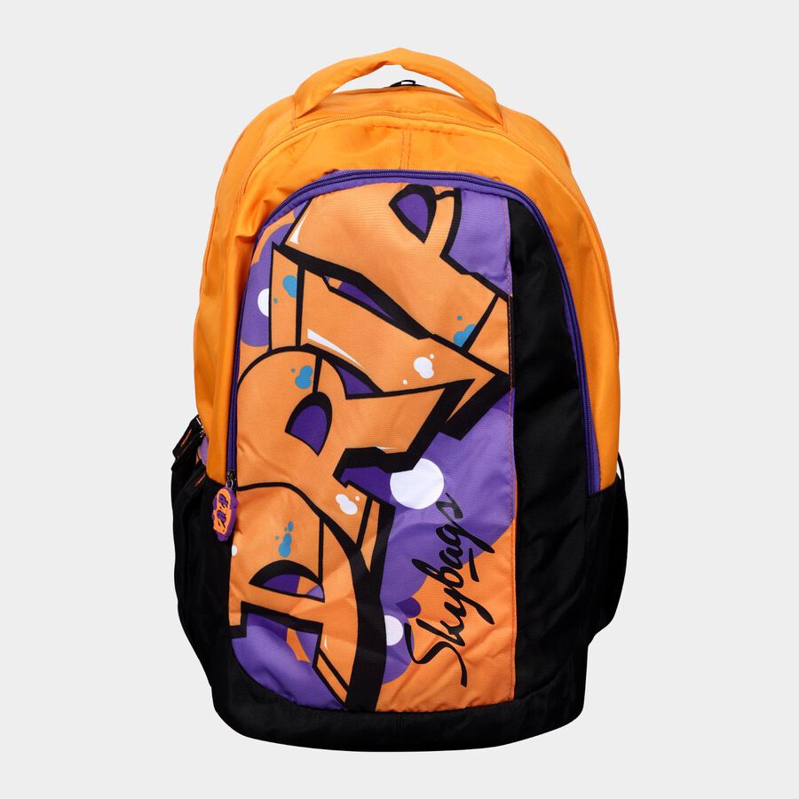 Orange Polyester Backpack, 35 L (Approx), , large image number null