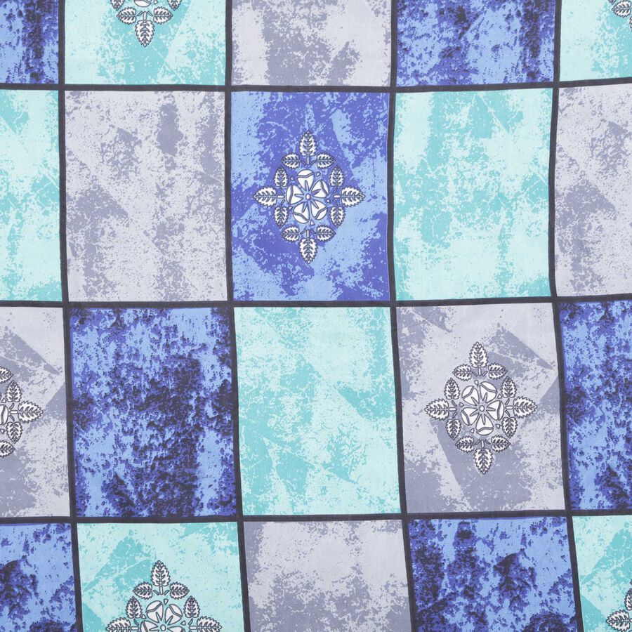 Teal Blue Microfiber Single Bedsheet, , large image number null