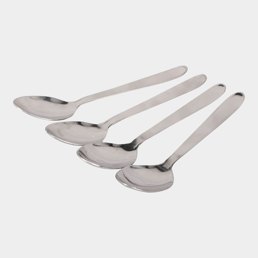 Set of 4 Stainless Steel Baby Spoons, , large image number null