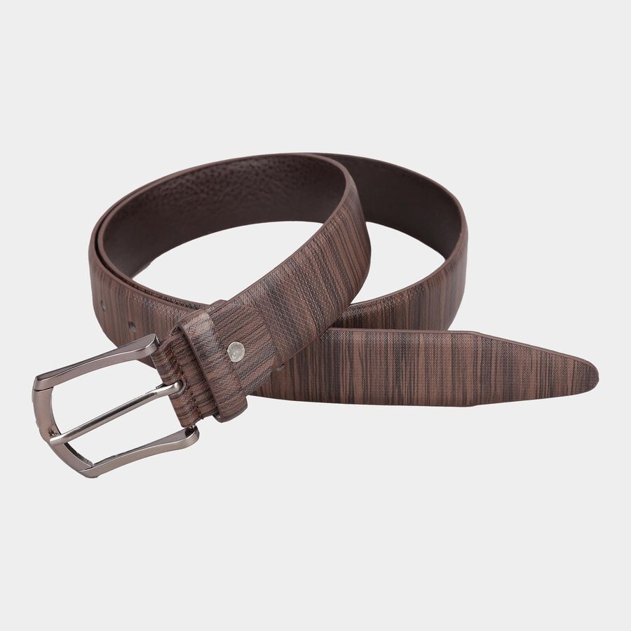 Men's Brown Polyurethane Casual Belt, , large image number null