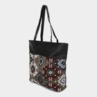 Women's Black Fabric Tote Bag, , small image number null