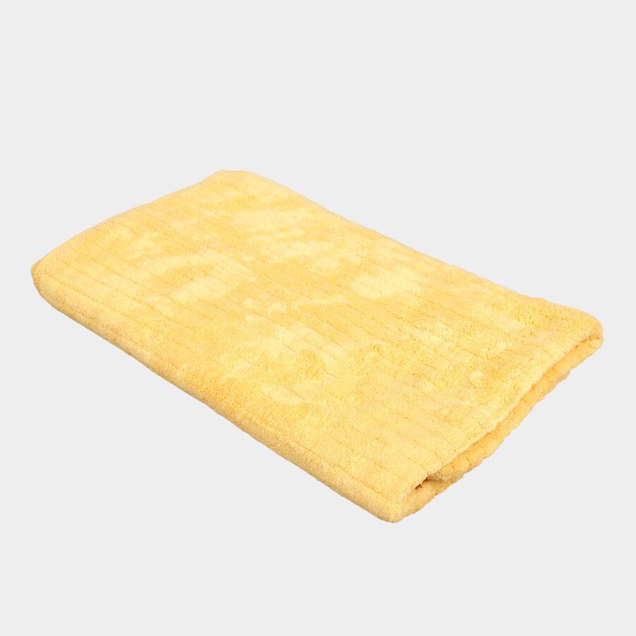 280 GSM Yellow Microfiber Bath Towel, , large