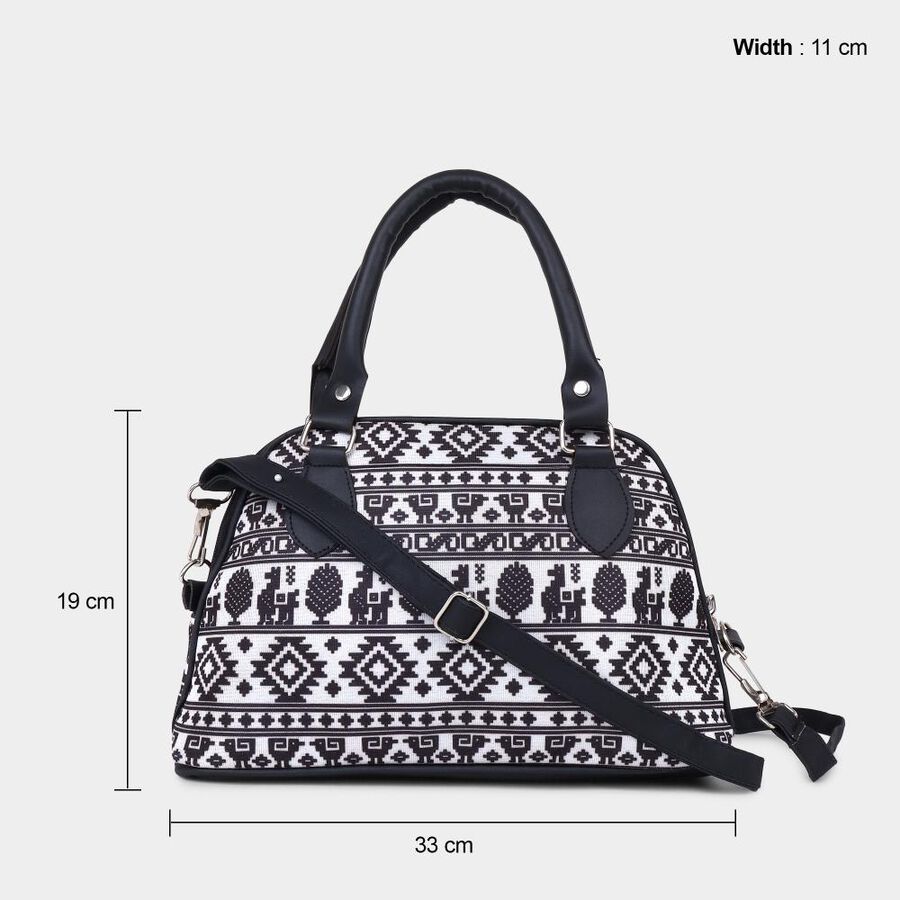 Women's Black Polyurethane Sling Bag, , large image number null