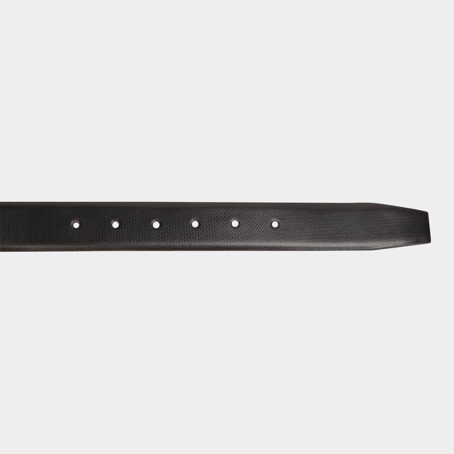 Men's Black Leather Formal Belt, , large image number null