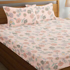 120 GSM Pink Polyester Double Bedsheet, , small image number null