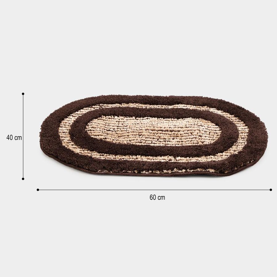 Anti-Skid Brown Polyester Door Mat, , large