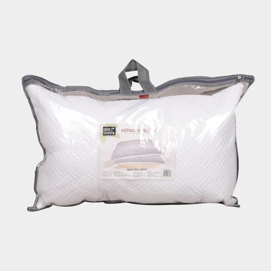 Grey Fibre Pillow, , large image number null