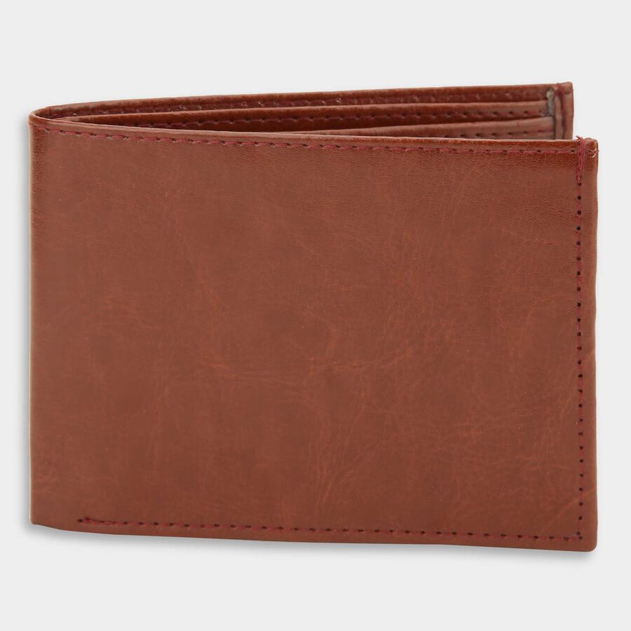 Men PU Brown Wallet, , large image number null