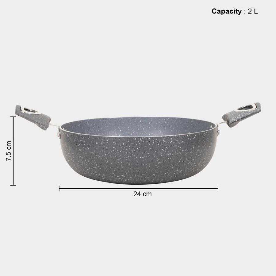 2 L Induction Compatible Non-Stick Kadhai, , large image number null