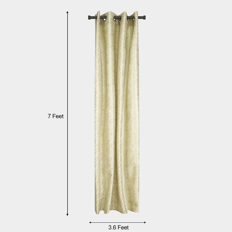 7ft. Light Green Microfiber Door Curtain, , large image number null