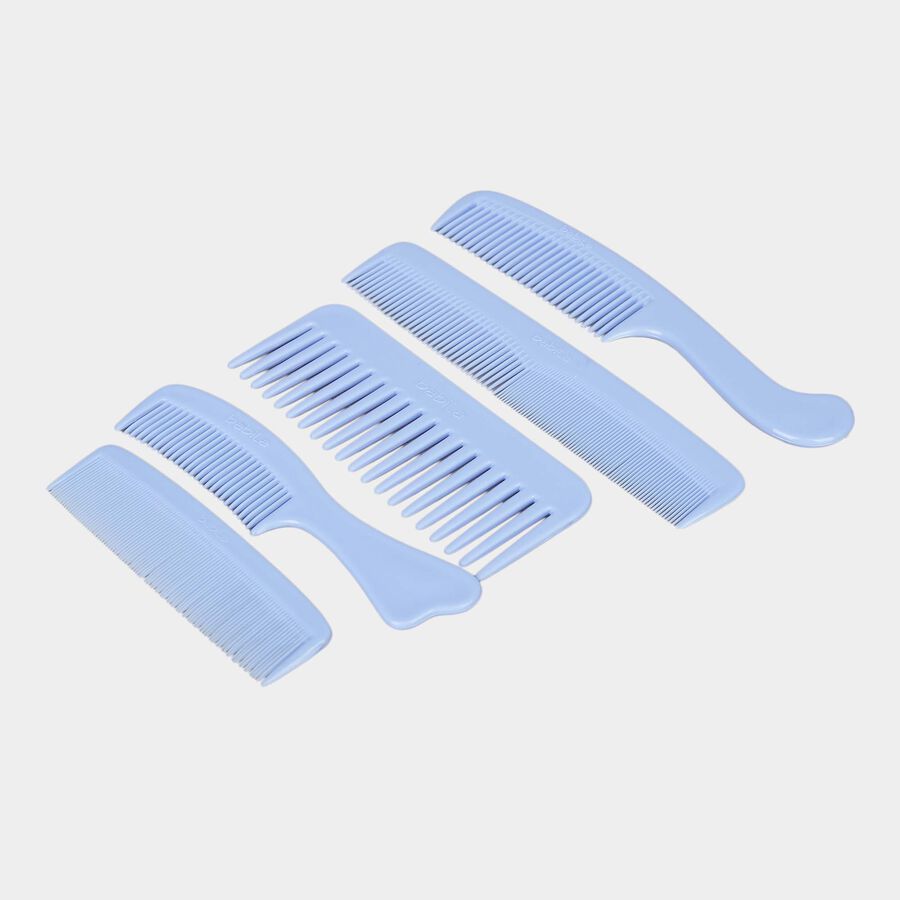 Plastic Hair Comb, Set of 5, , large image number null
