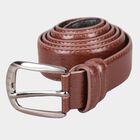 Men's Brown Polyurethane Formal Belt, , small image number null