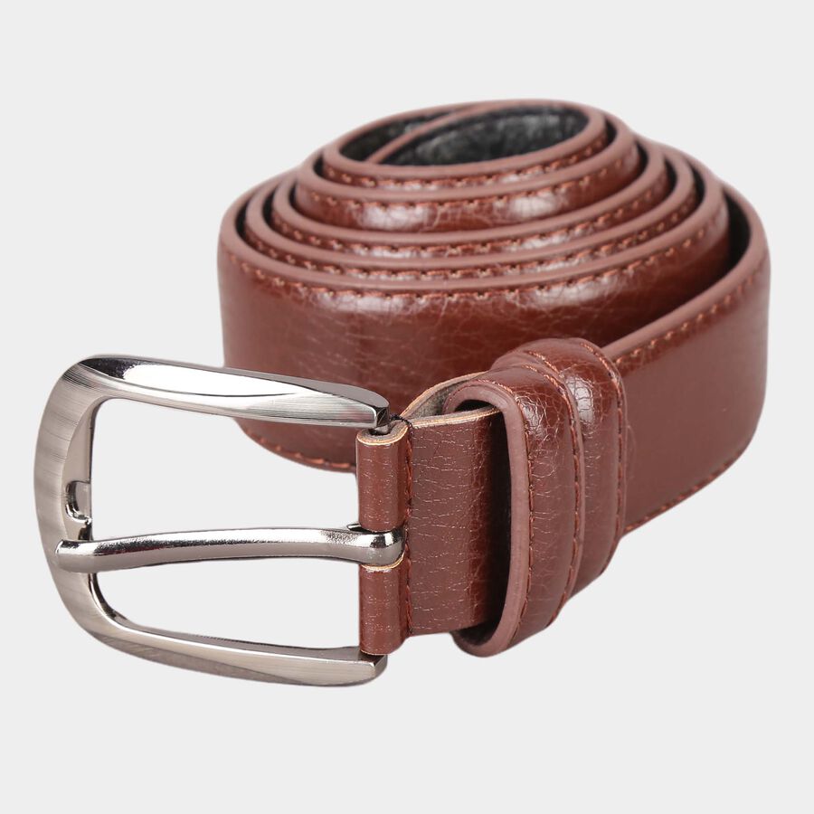 Men's Brown Polyurethane Formal Belt, , large image number null