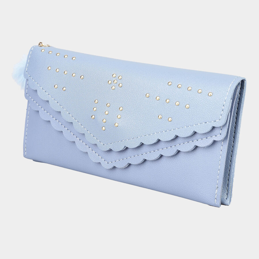 Women's Polyurethane Envelope/Zipper Hand Pouch, , large image number null