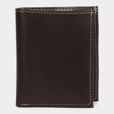 Men's Brown Polyurethane Wallet