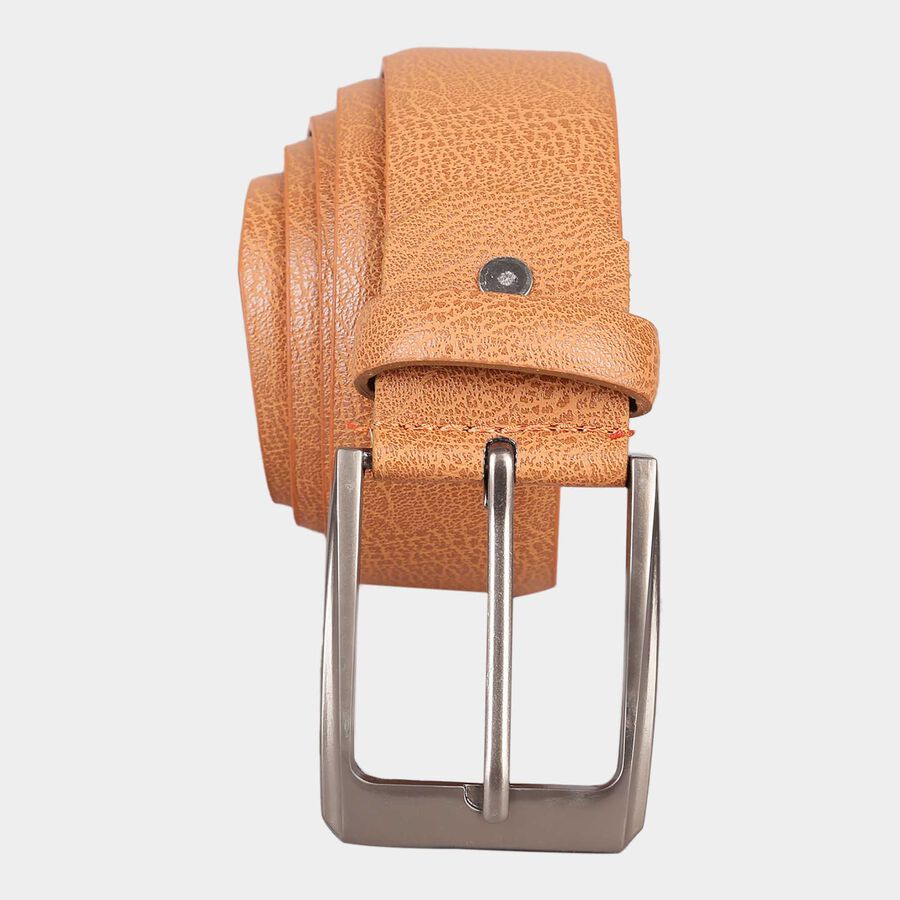 Men's Tan Polyurethane Casual Belt, , large image number null