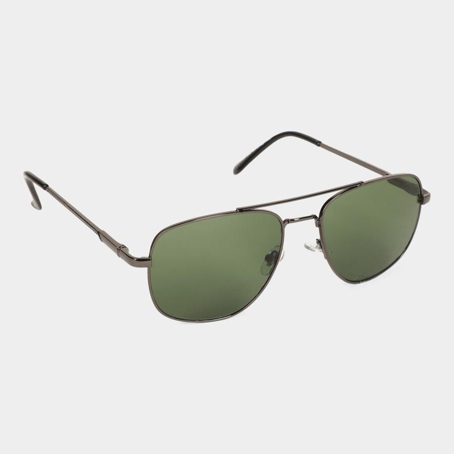 Men's Metal Gradient Square Sunglasses, , large image number null