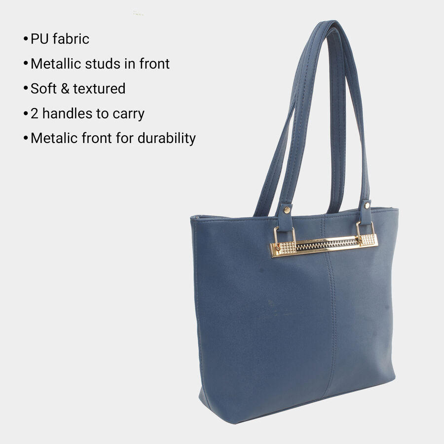 Women Embellished Blue Handbag, , large image number null