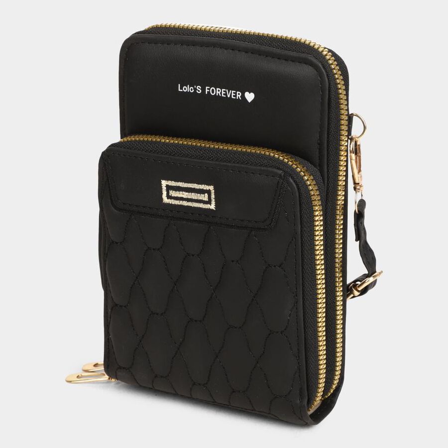 Women's Colour Block Polyurethane Sling Bag, , large image number null