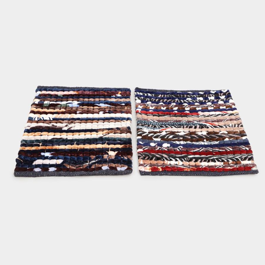 Anti-Skid Multicolor Polyester Door Mat, , large
