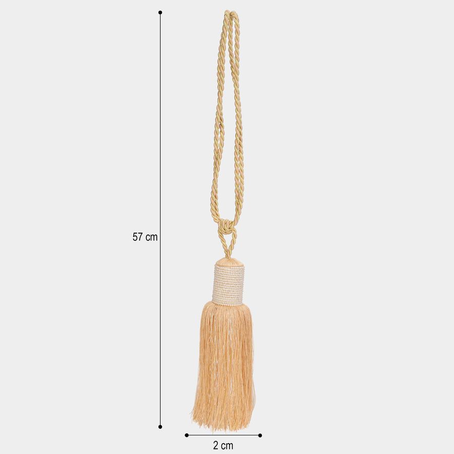 Beige Microfiber Tieback Rope, , large image number null