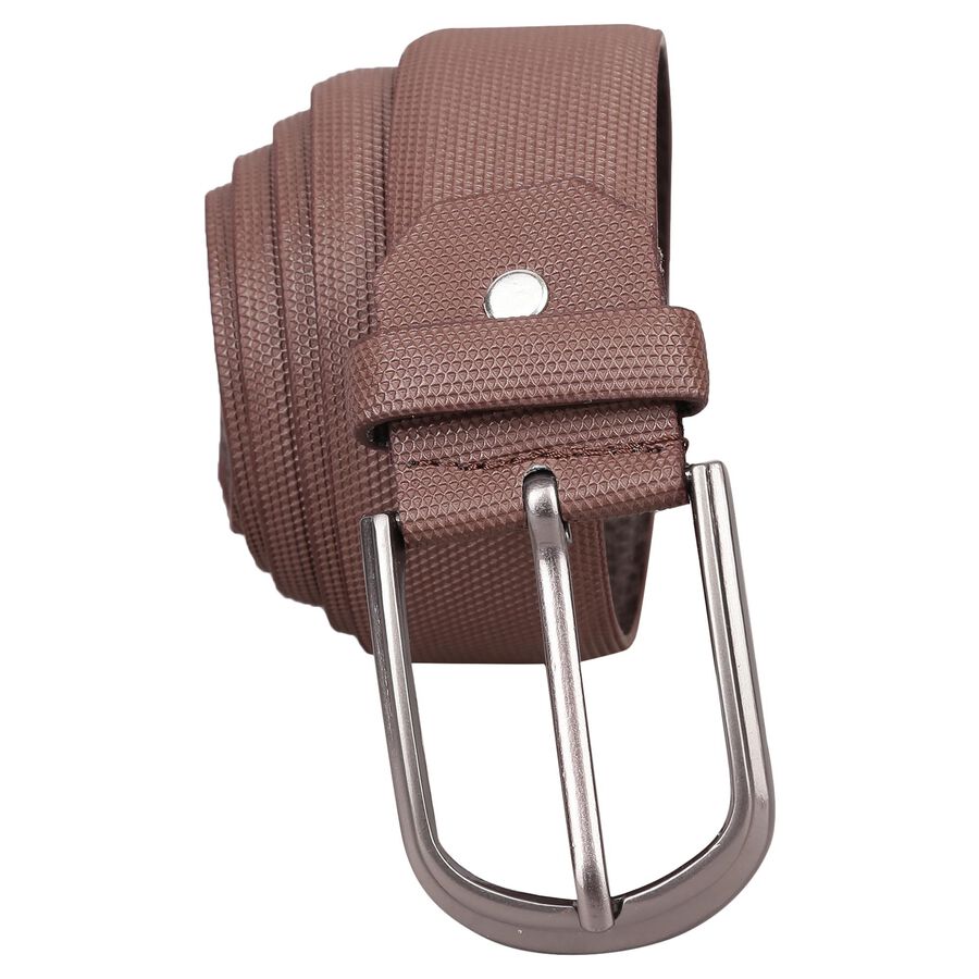 Men's Brown Polyurethane Casual Belt, , large image number null