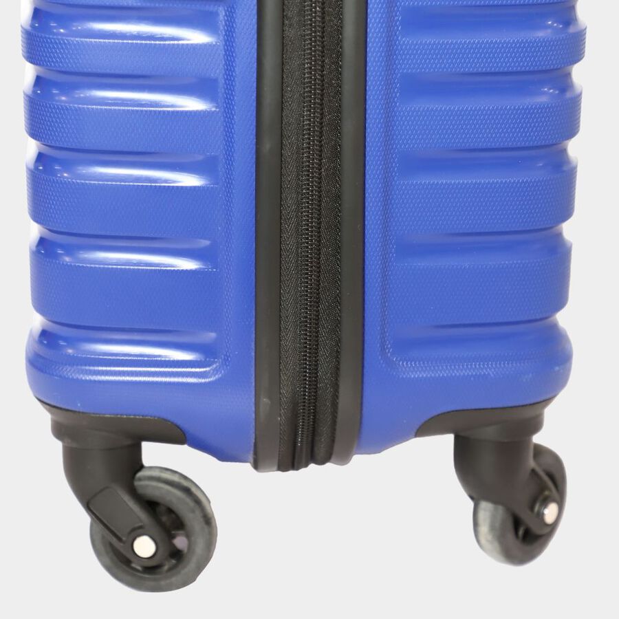 4-Wheel Blue PVC Matee Hard Case Trolley, Small, , large image number null