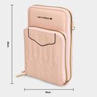 Women's Pink Polyurethane Sling Bag, , small image number null
