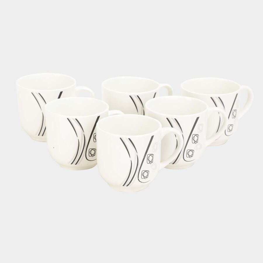 Bone China Mug, 150 ml, Set of 6, , large image number null
