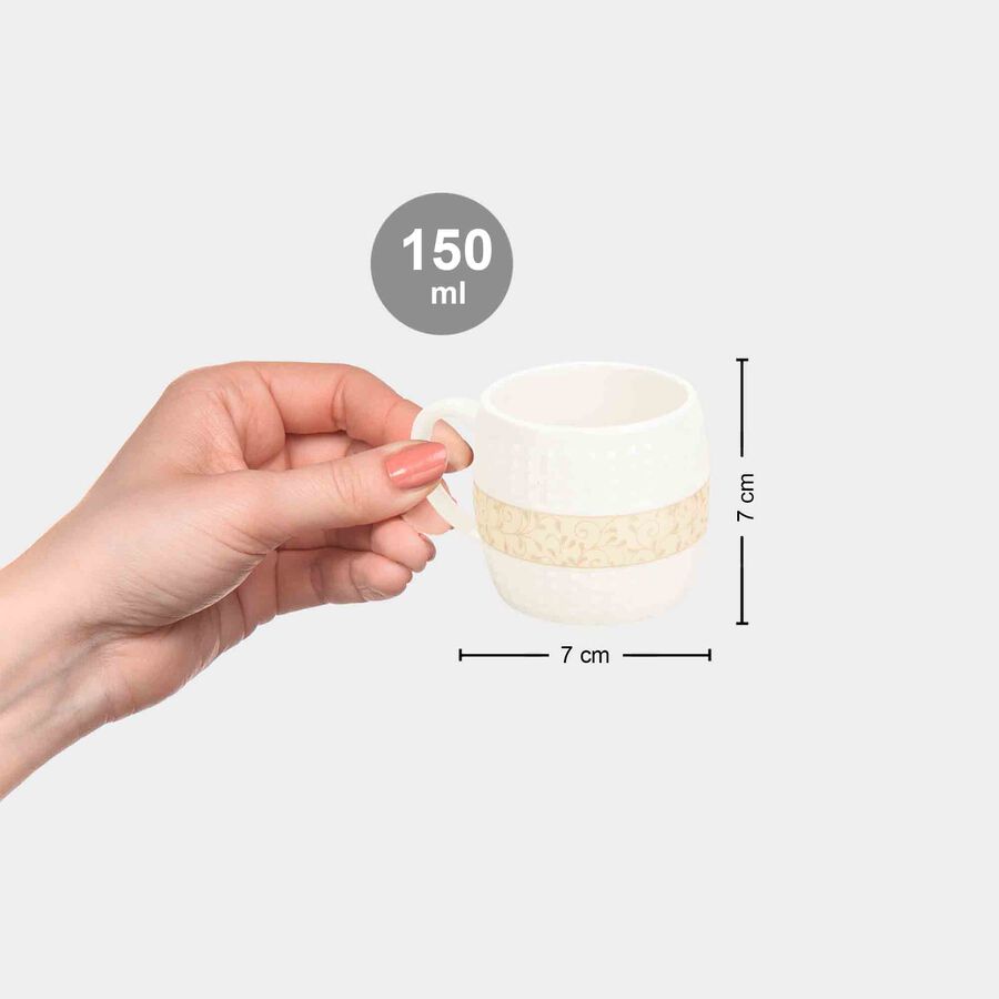 150 ml Bone China Cup, Set of 6, , large image number null
