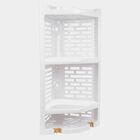 White Plastic Bathroom Stand, , small image number null