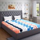 Multicolour Microfiber Double Bedsheet, , small image number null