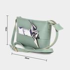 Light Blue Polyurethane Sling Bag, , small image number null