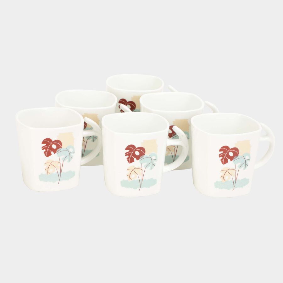 Bone China Mug, 150 ml, Set of 6, , large image number null
