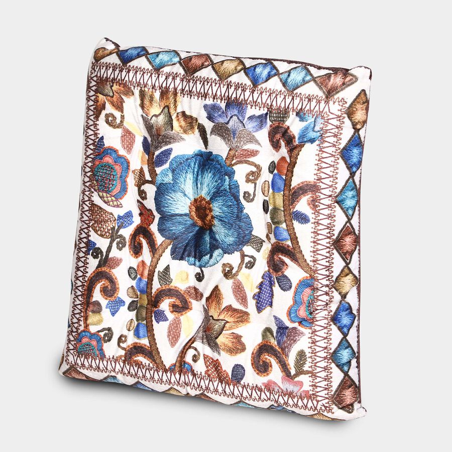 Blue Microfiber Cushion, , large image number null