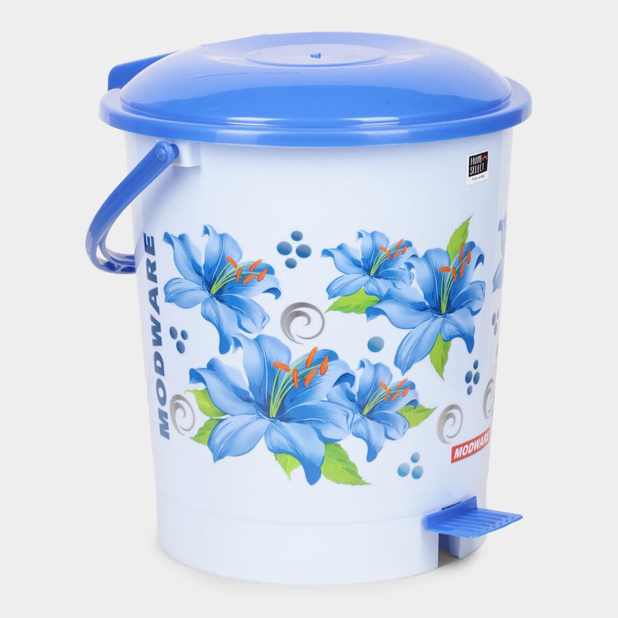 11 L Pedal Plastic Dust Bin, , large image number null