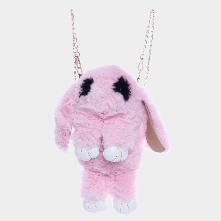 Kids' Furry Rabbit Bag, Nylon/Polyester, , large image number null