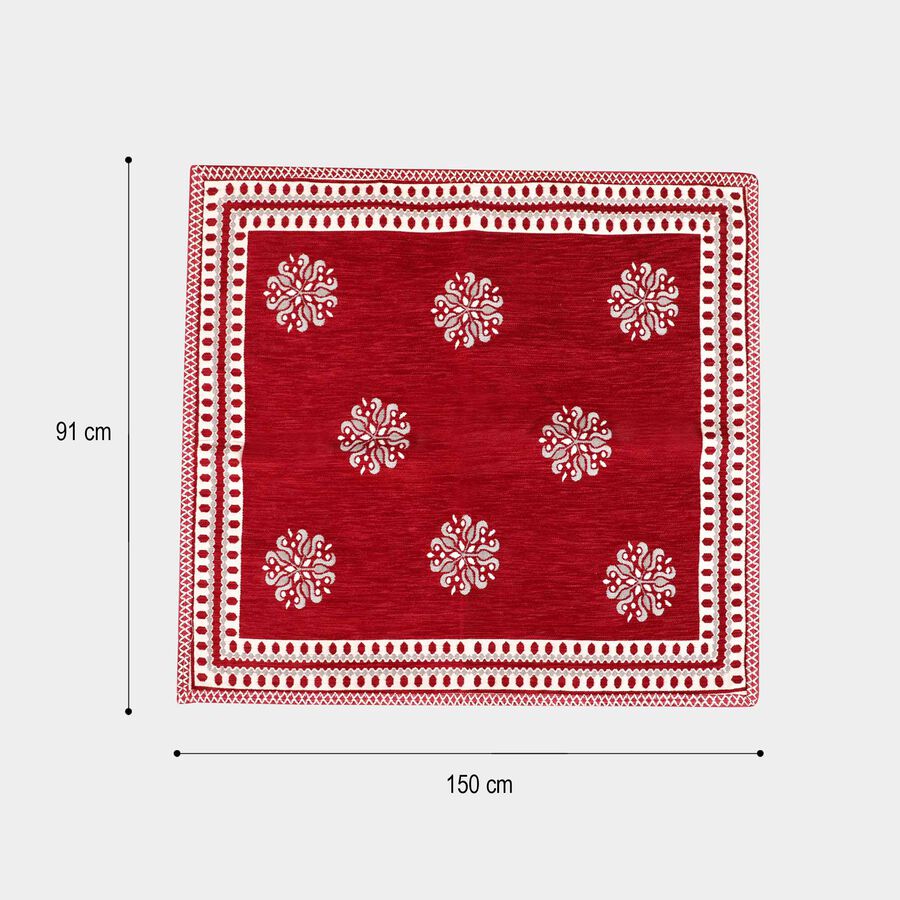 Maroon Polyester Sofa Cover, , large