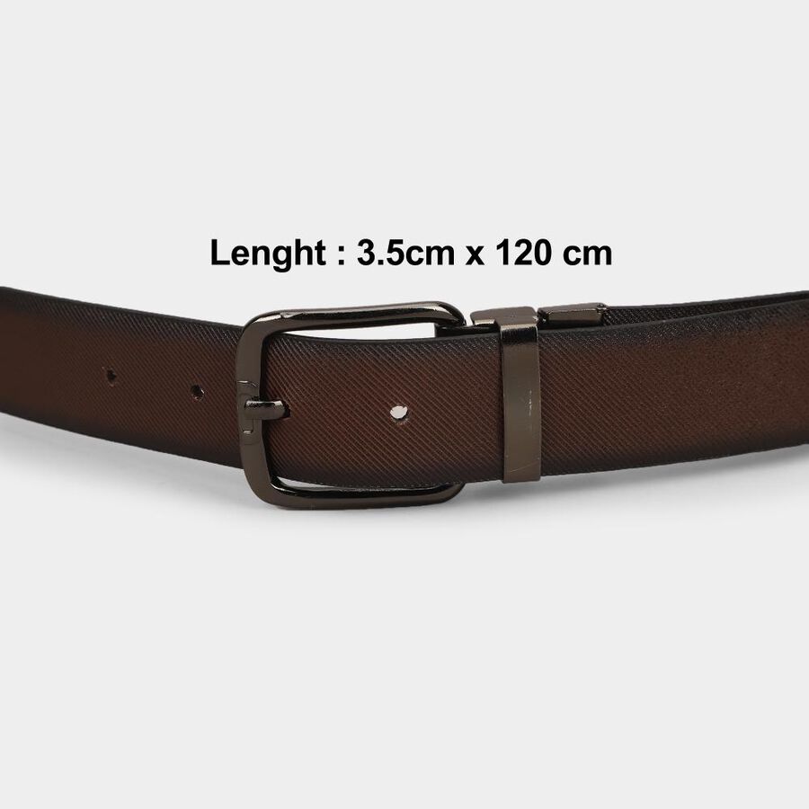Men's Tan Brown PU Formal Belt , , large image number null