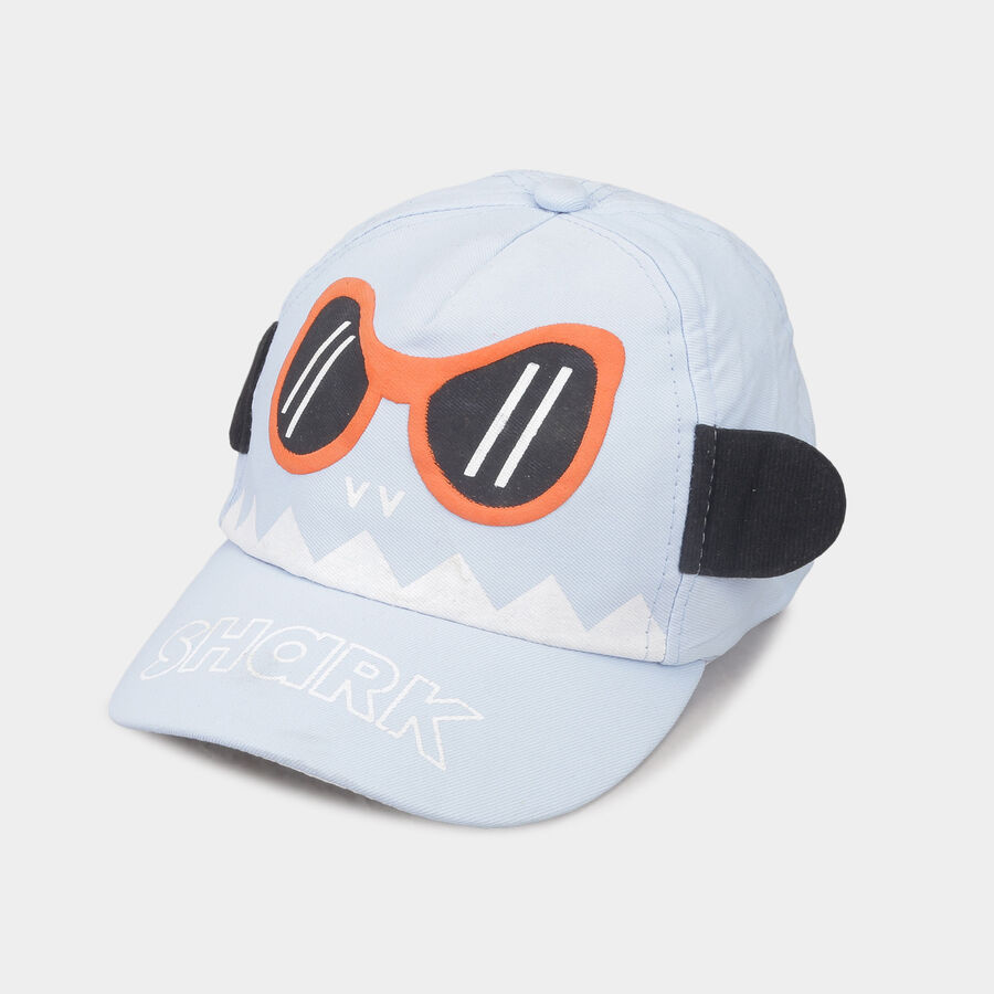 Kids' Blue Nylon/Polyester Cap, , large image number null