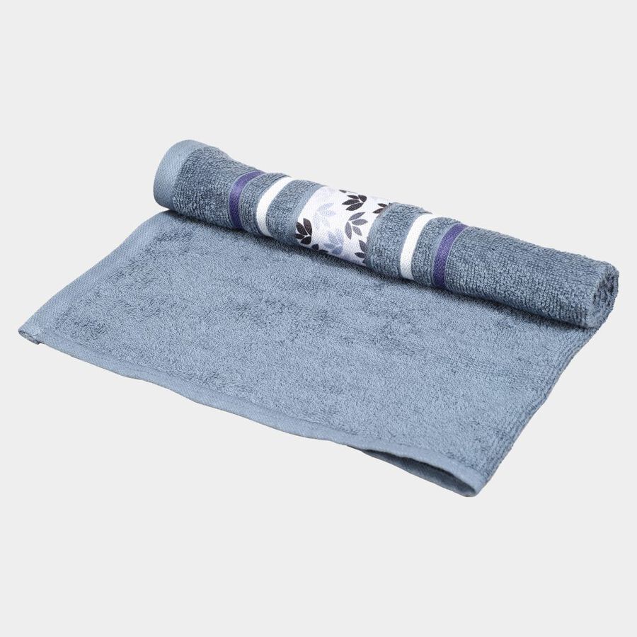 380 GSM Blue Cotton Hand Towel, , large