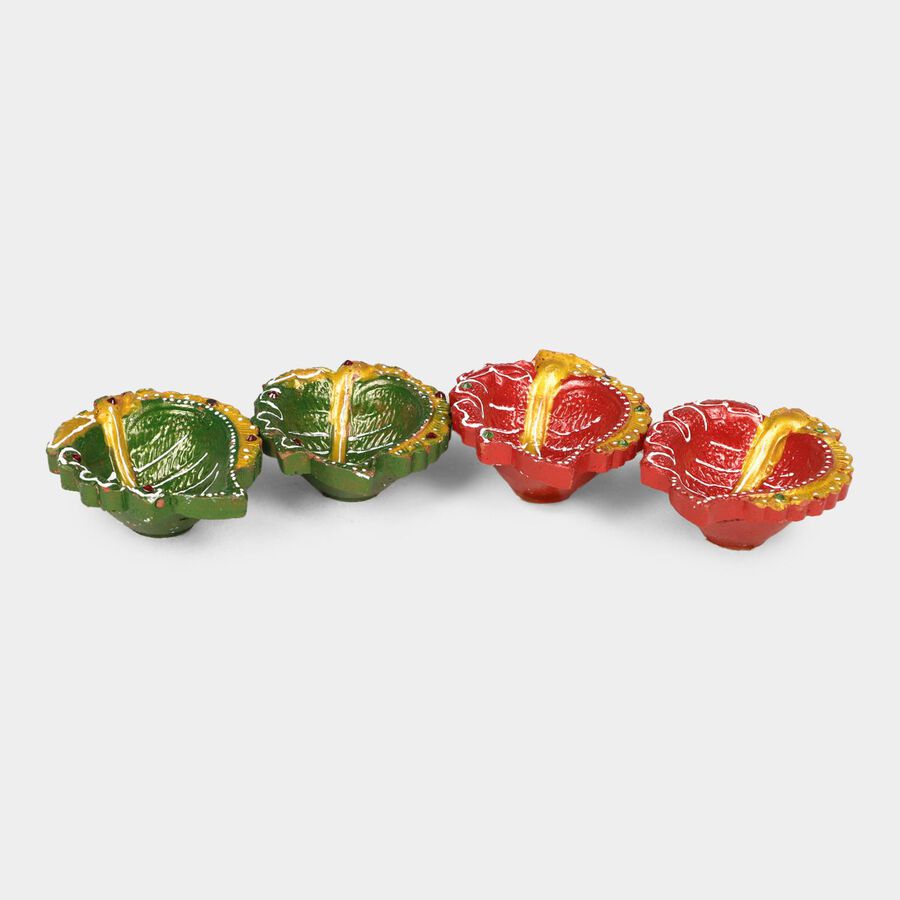 Clay Lamp Without Wax, Set of 4, , large image number null