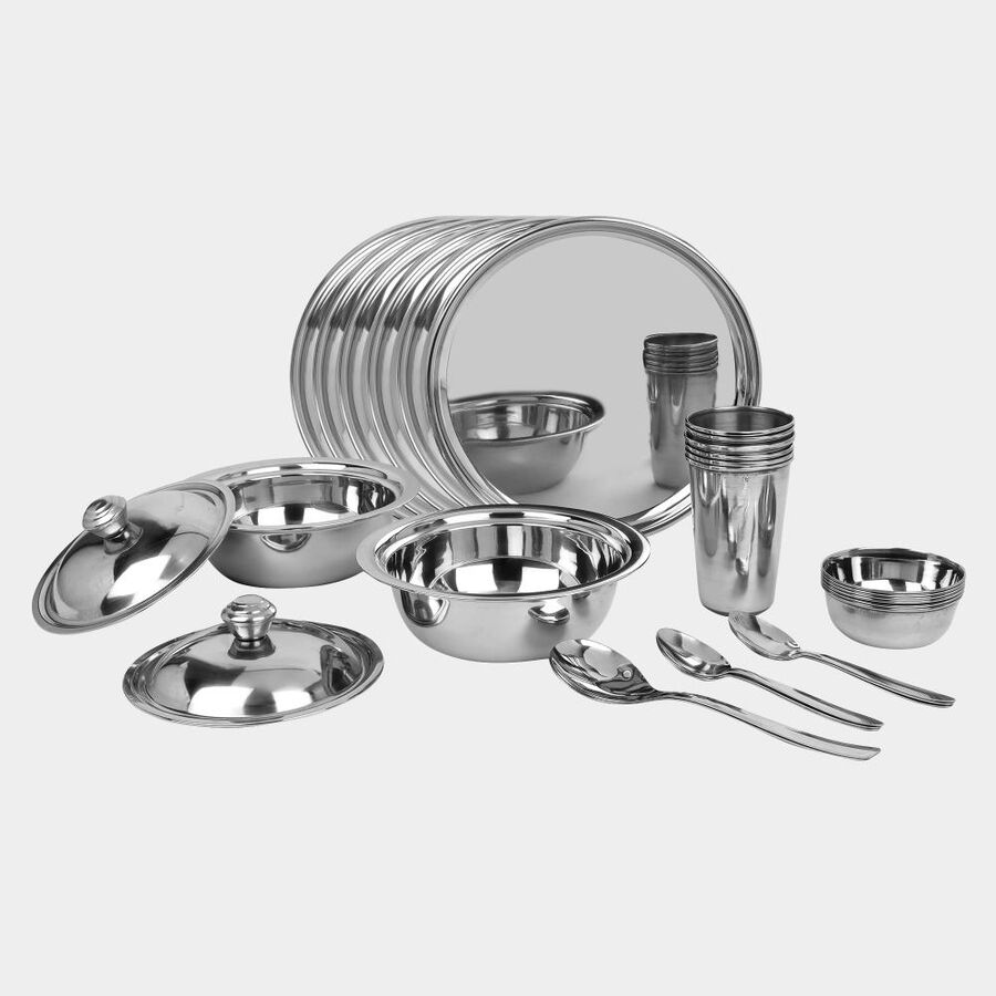 30 Pcs. Steel Dinner Set, , large image number null