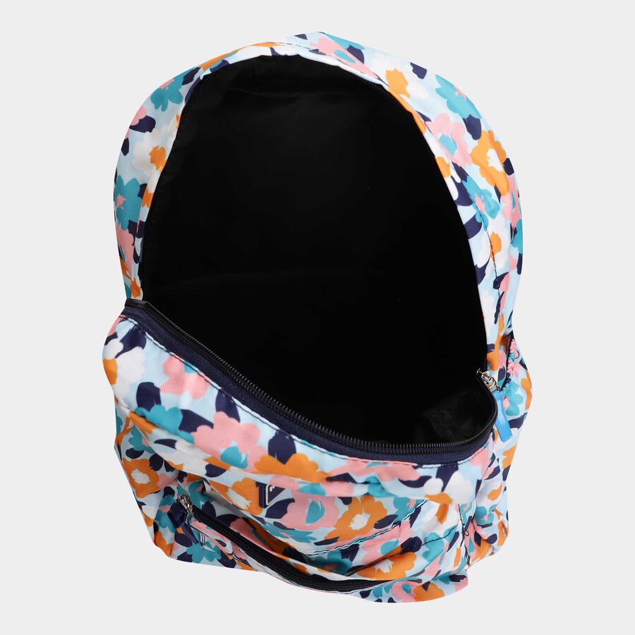 Women's Printed Fabric Backpack, , large image number null