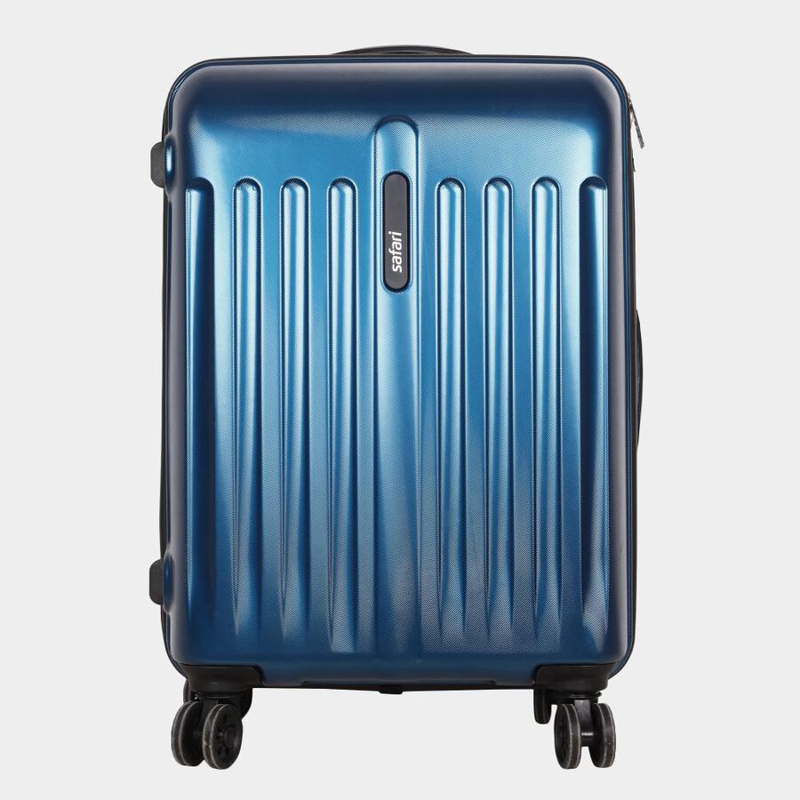 8-Wheel Dark Blue Polypropylene Hard Case Trolley, Medium, , large image number null