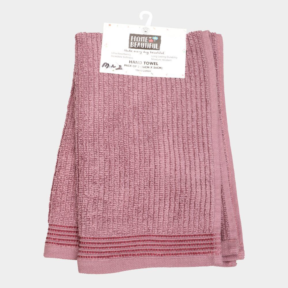 Home Beautiful                         380 GSM Lilac Cotton Hand Towel